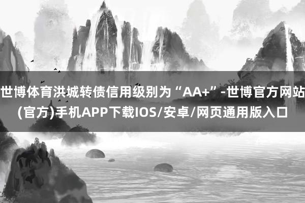 世博体育洪城转债信用级别为“AA+”-世博官方网站(官方)手机APP下载IOS/安卓/网页通用版入口