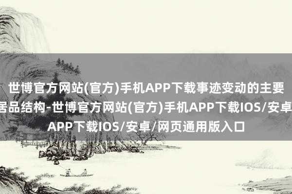 世博官方网站(官方)手机APP下载事迹变动的主要原因是通过调度居品结构-世博官方网站(官方)手机APP下载IOS/安卓/网页通用版入口